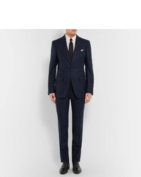 Tom Ford Blue Wool Flannel Suit Jacket