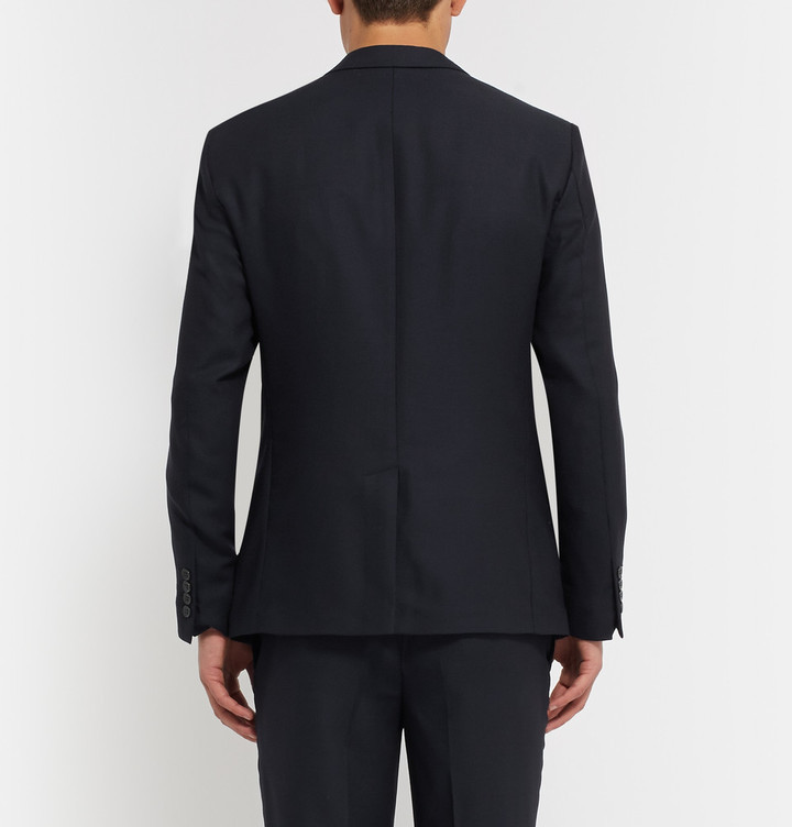 Cos Navy Slim Fit Worsted Wool Suit Jacket, $290 | MR PORTER | Lookastic