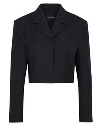 Low Classic Cropped Wool Blend Blazer