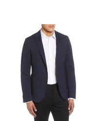 Men's Boss Fit Solid Stretch Wool Cotton Sport Coat