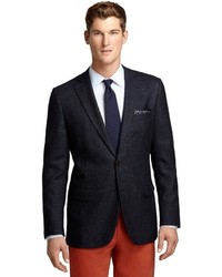 Brooks Brothers Fitzgerald Fit Denim Wool And Silk Sport Coat