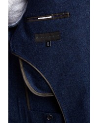 Report Herringbone Two Button Notch Lapel Wool Blend Suit Separates Blazer