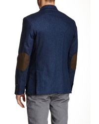 Report Herringbone Two Button Notch Lapel Wool Blend Suit Separates Blazer