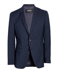 BOSS Huge Dark Blue Wool Sport Coat