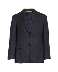 Canali Kei Wool Sport Coat In Navy At Nordstrom