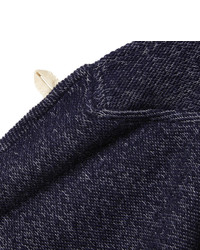 Oliver Spencer Loungewear Navy Wool Cotton And Jersey Blend Blazer