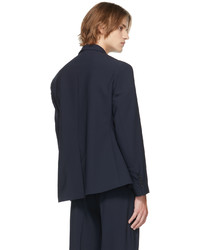 Coperni Navy Oversized Motion Blazer