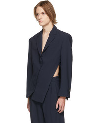 Coperni Navy Oversized Motion Blazer