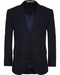 Club Monaco Navy Wright Slim Fit Wool And Silk Blend Blazer