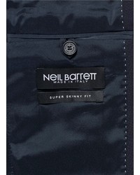 Neil Barrett Peak Lapel Virgin Wool Blend Blazer