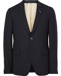 Gant Rugger Blue Slim Fit Wool Hopsack Suit Jacket