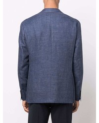 Canali Single Breasted Linen Wool Blazer