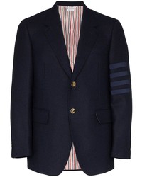 Thom Browne Single Breasted Stripe Wool Blazer