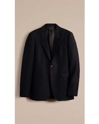 Burberry Slim Fit Stretch Mohair Wool Tailored Jacket