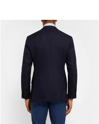 Thom Sweeney Navy Curzon Slim Fit Wool Blazer, $1,375 | MR PORTER ...