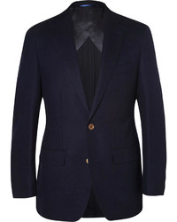 Thom Sweeney Navy Curzon Slim Fit Wool Blazer, $1,375 | MR PORTER ...