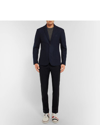 Thom Browne Unstructured Boiled Wool Blazer