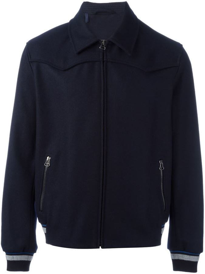 Lanvin Classic Collar Bomber Jacket, $1,595 | farfetch.com | Lookastic