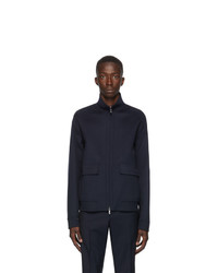 Valentino Navy Wool And Cashmere Jacket