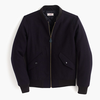 J.Crew Wallace Barnes Wool Ma 1 Bomber Jacket, $248 | J.Crew