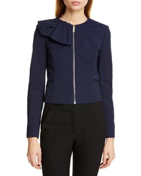 Ted Baker London Zamelii Cropped Jacket With Bow Detail
