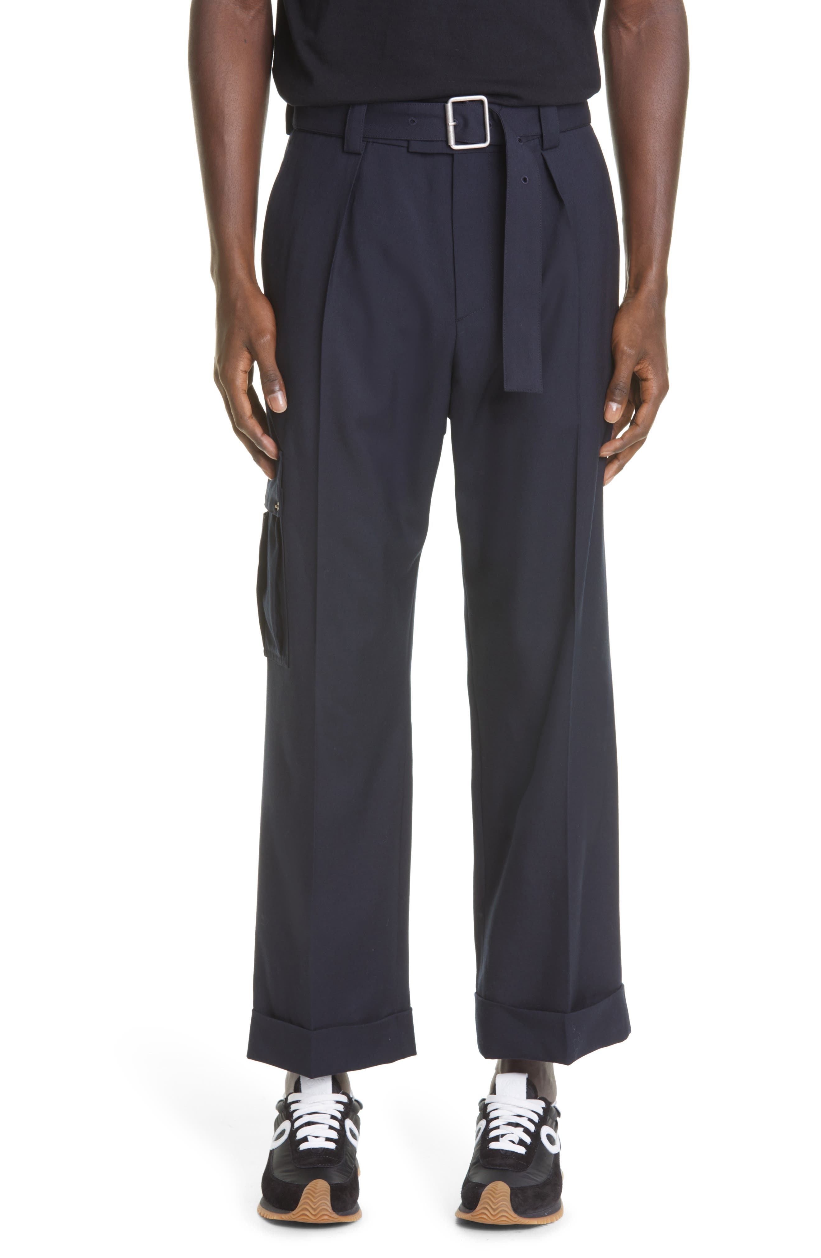 Loewe Wool Crop Cargo Trousers, $890 | Nordstrom | Lookastic