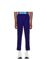 Kenzo Blue Cropped Sideband Trousers
