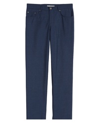 Brax Cooper Five Pocket Check Wool Trousers