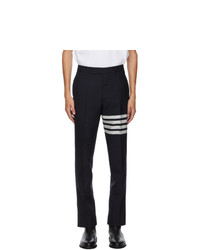 Thom Browne Navy 4 Bar Back Trousers