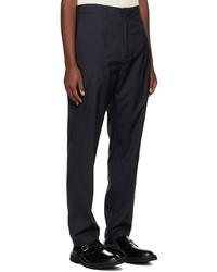 Dunhill Navy Central Crease Trousers