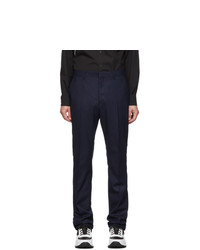 Burberry Navy Classic Trousers