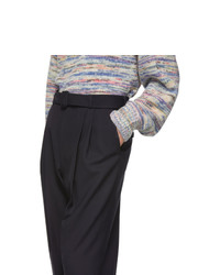 Dries Van Noten Navy Phoenix Bis Trousers, $282 | SSENSE | Lookastic