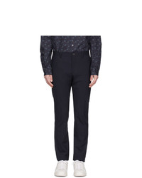 Ps By Paul Smith Navy Slim Trousers