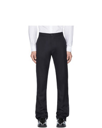 Daniel W. Fletcher Navy Split Hem Tailored Trousers