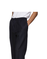 Salvatore Ferragamo Navy Tailored Trousers