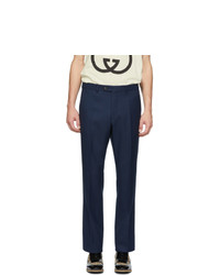Gucci Navy Twill Trousers