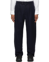RANDT Navy Wool Flannel Pants