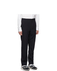 Comme des Garcons Homme Navy Wool Gabardine Trousers