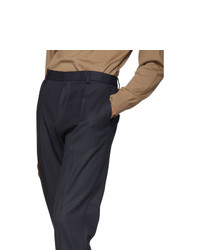 Hugo Navy Wool Hendris Trousers