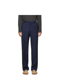 Lanvin Navy Wool Mohair Trousers