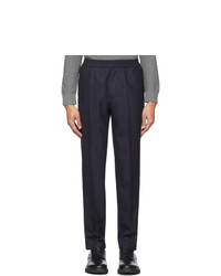 Harmony Navy Wool Paolo Trousers