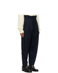 Bed J.W. Ford Navy Wool Serge Trousers