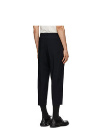 Cornerstone Navy Wool Slim Trousers