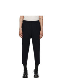 Cornerstone Navy Wool Slim Trousers