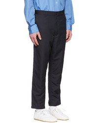 Comme des Garcons Homme Navy Wool Trousers