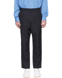 Comme des Garcons Homme Navy Wool Trousers