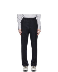 Dunhill Navy Wool Twill Trousers