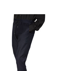Hugo Navy Wool Zander Trousers