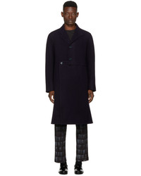J.W.Anderson Jw Anderson Navy Wool Cut Out Coat
