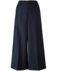 Navy Wool Culottes